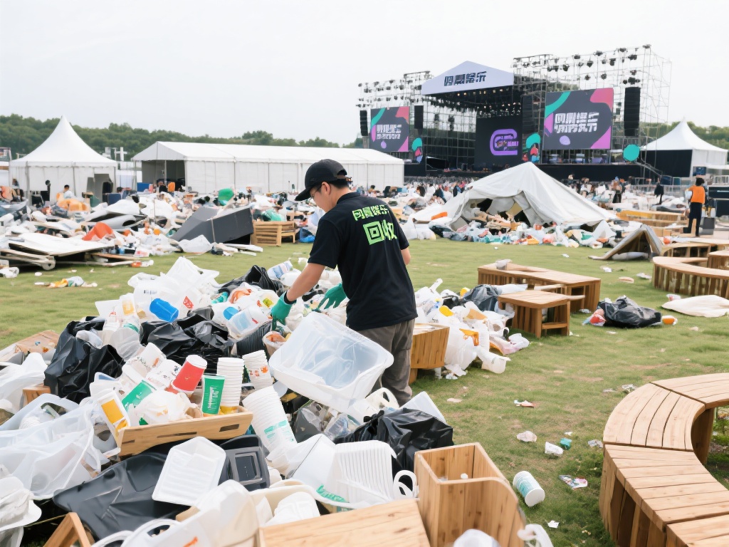 以问鼎娱乐回收在某大型音乐节中的实践为例，活动结束